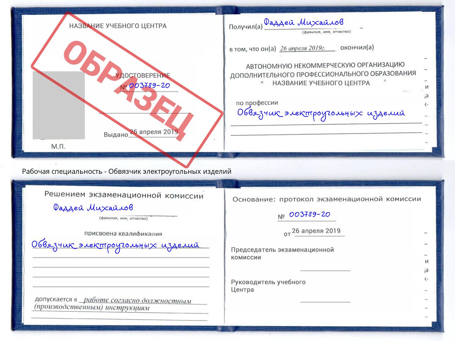 Обвязчик электроугольных изделий Усть-Лабинск